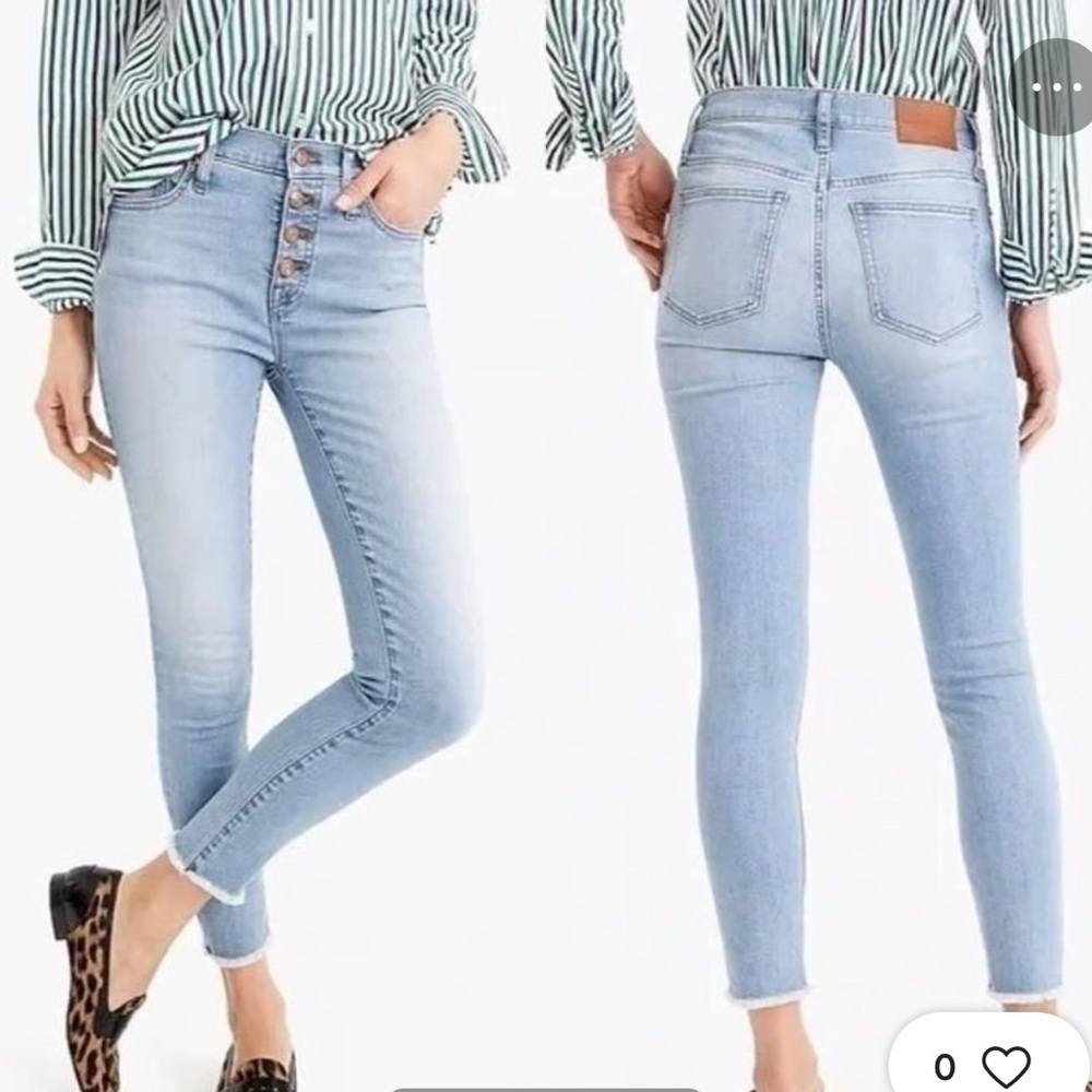 J.Crew ECO 9” High-Rise Toothpick Jeans, size 30 NWT